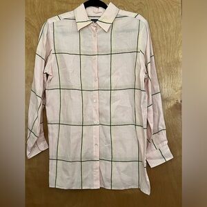 Valerie Stevens 100% Linen Tunic Blouse PM